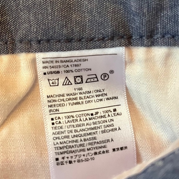 Banana Republic Chambray Shorts - Size 32- Men’s - Picture 3 of 6
